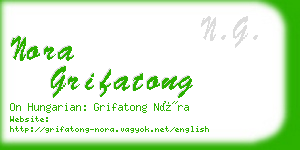 nora grifatong business card